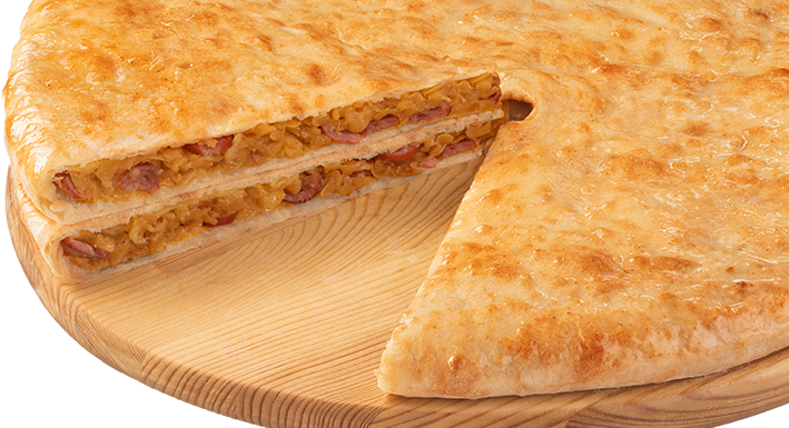 Фирменный пирог "Капуста с колбасками"